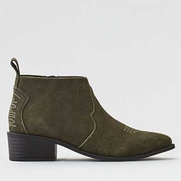 American Eagle Outfitters Shoes - AEO Olive Western Bootie